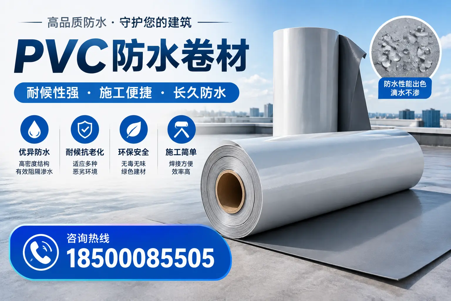pvc防水卷材在榆林的行业应用前景分析